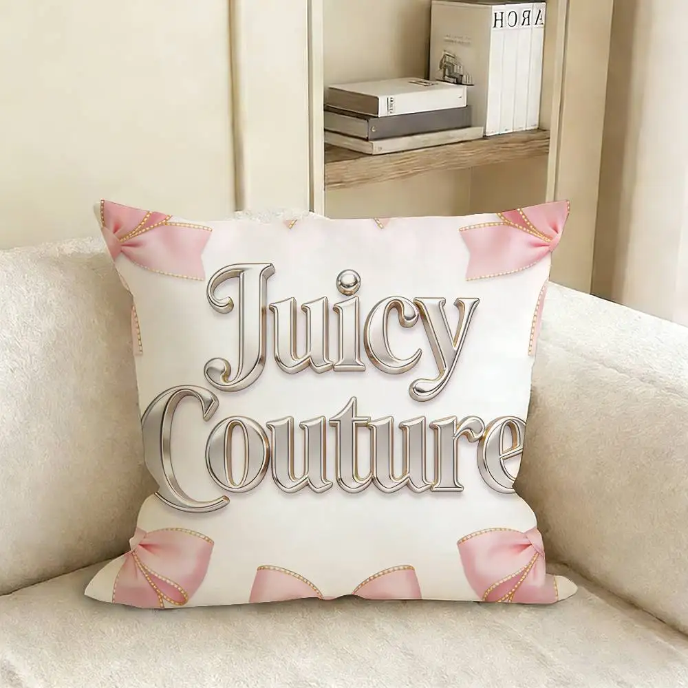 J-JUICY C-COUTURE Pillow Case Living Room Sofa Cushion Cover Suitable For Home Bedroom Room Decoration