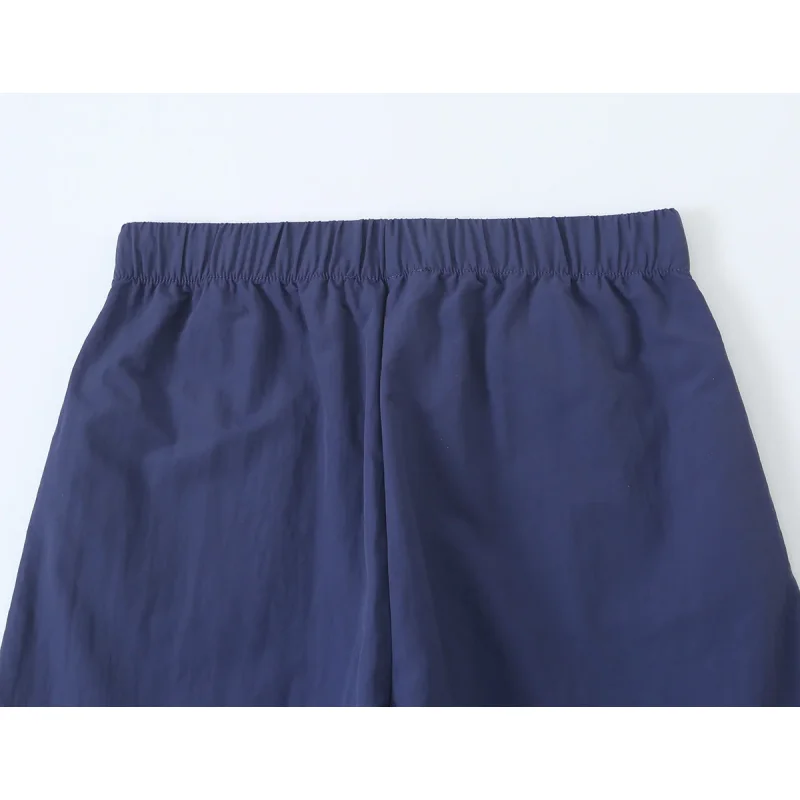 2026 Neue Revers-Reißverschluss-Cropped-Jacke & Elastische Weitbein-Hose Damen Zweiteiler Tech-Stoff Lässiger Passender Trainingsanzug – Detail 15