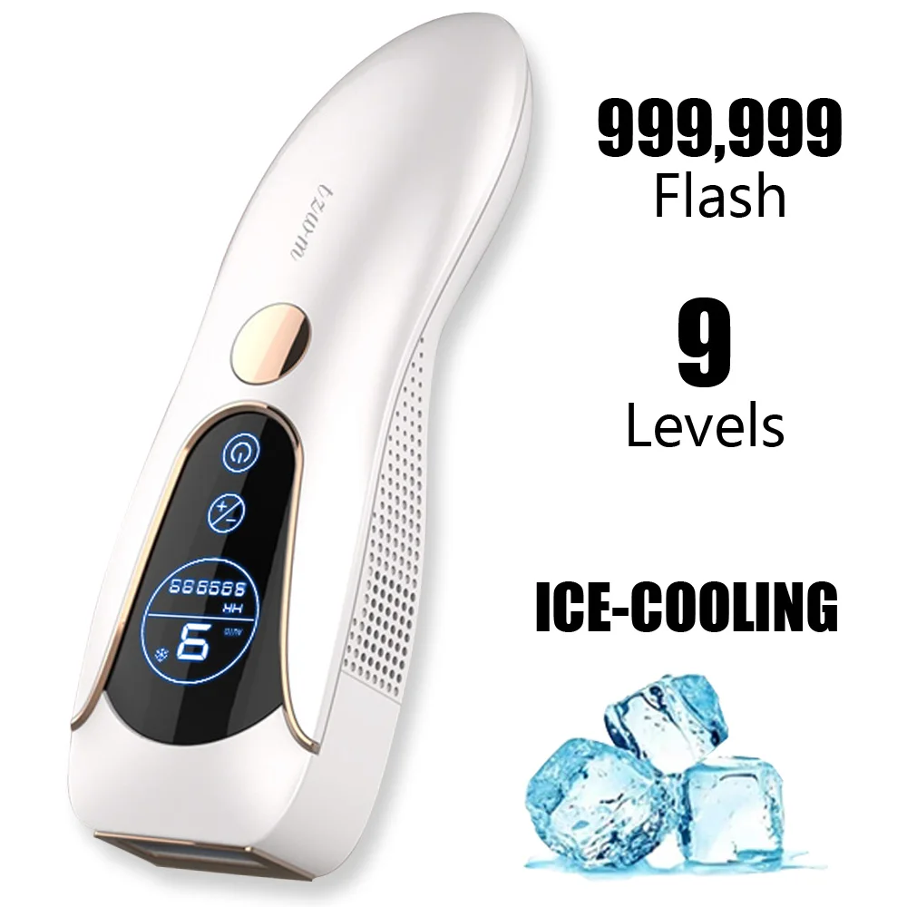 Professional 510k Ice Ipl Laser Hair Removal Handset Epilation Laser Home Ipl Hair Removal With Ice-Cooling System at Home