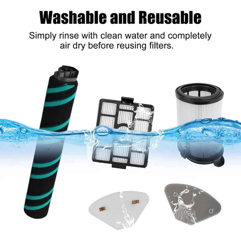 Hauptbürsten-HEPA-Filter-Set für Shark IP3251/IP3251C/IP3252/IP1251 Staubsaugeraufsatz mit 2 Geruchsneutralisierungskartuschen