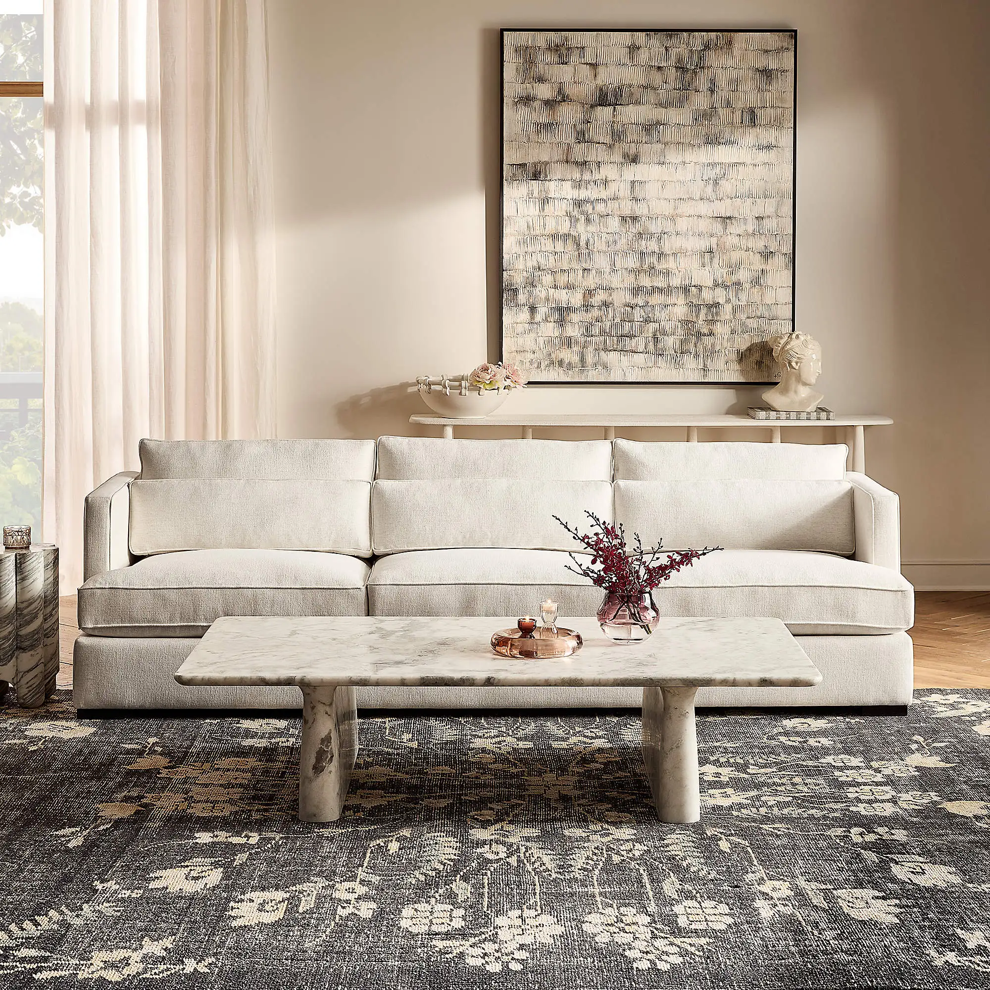 Modern luxury Wood Frame  Furniture Sets Living Room Sectional modular Microfiber Fabric couches livingroom Sofa set