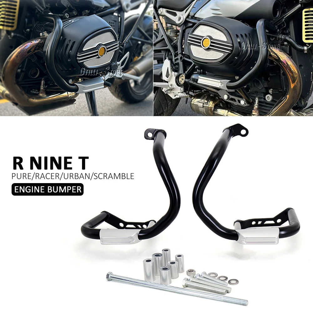 

Motorcycle Accessories Crash Bars Engine Guard Protector Bumper For BMW RNINET R NINE T R9T R nineT Racer Scrambler Pure Urban