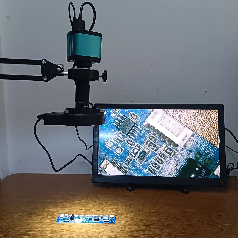 4K 48MP 1080P FHD Digital Microscopio Max 150X C-Mount Lens HDMI USB Industrial Microscope Camera For PCB Phone Repair Soldering