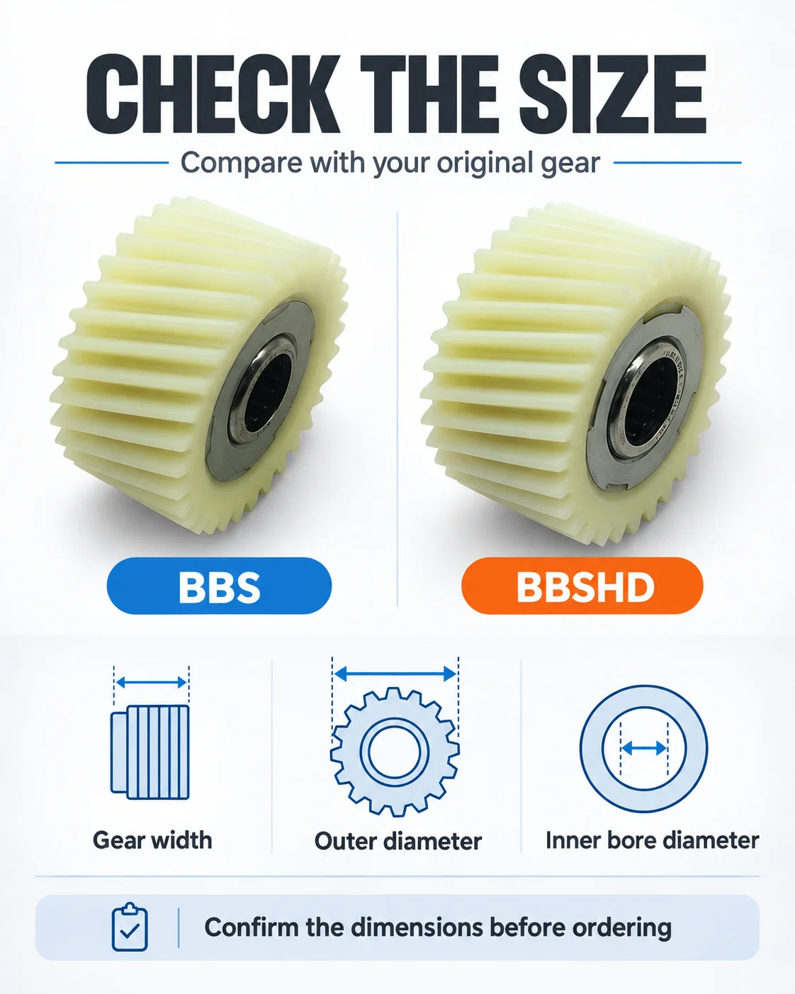 Ersatz-Nylon-Zahnradbaugruppe für Bafang BBS BBSHD 48V Mittelmotor für E-Bikes, Fahrradmotor-Reparatur-Ersatzteil – Detail 8