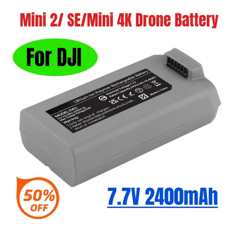 

For DJI Mini 2/ SE/Mini 4K Drone Battery 2400mAh 7.7V Brand New Battery