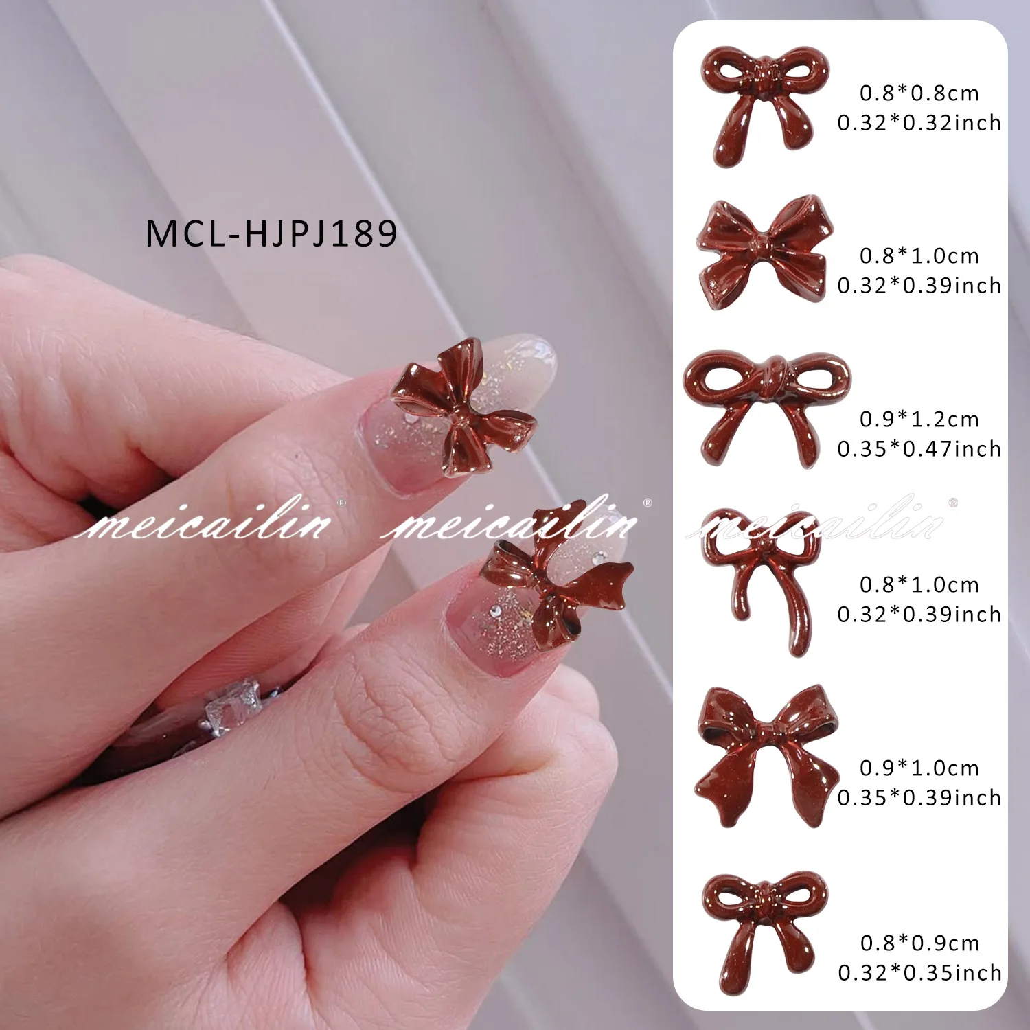 YZ 30 pz/scatola Misto Resina Bowknot Unghie artistiche Decorazioni 3D Acrilico Pendenti e Ciondoli Kawaii Arco Colorato Strass Strumenti Manicure FAI DA TE Parti