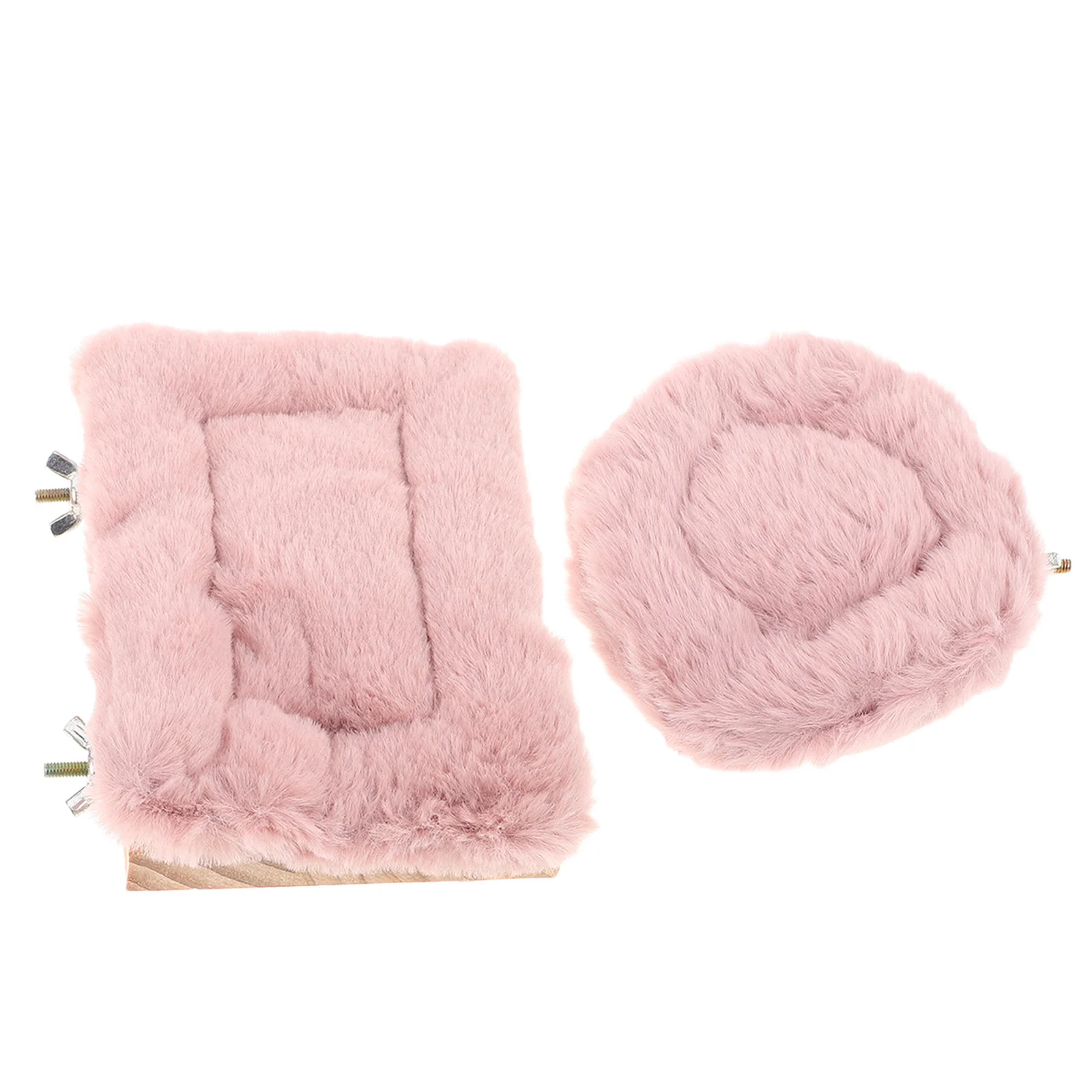 

2Pcs Parrot Perch Warm Cushion Cage Platform Pet Playstand Chinchilla Hamster Bird Perch Bird Cage Accessories