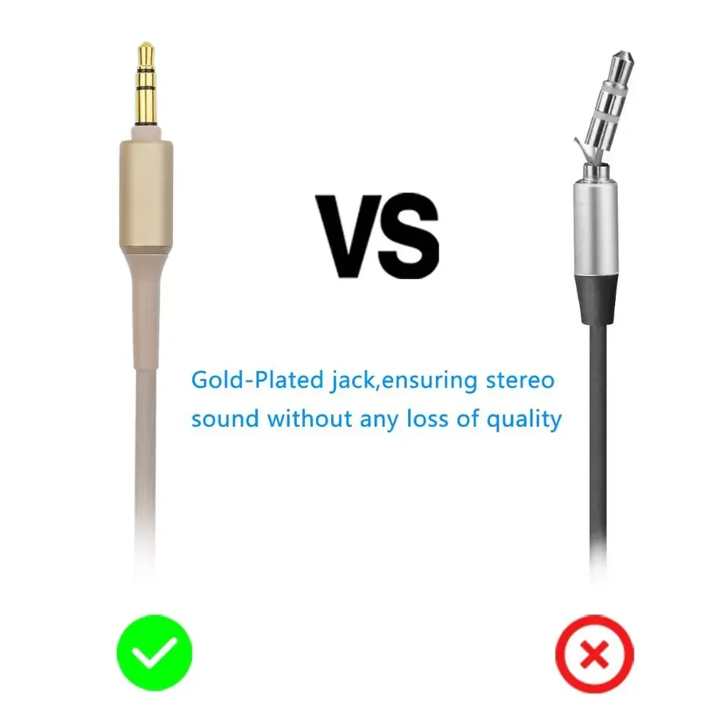 OFC استبدال Aux تمديد كابلات الحبل لسوني MDR-NC60 MDR-NC50 MDR-NC200D MDR-NC500D MDR-Z1000 MDR-Z7520 SBH60 سماعات