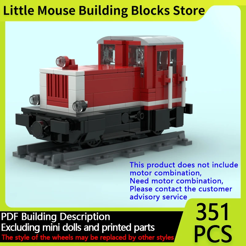 

City Car Model MOC Building Bricks Köf III BR 333 Switch Engine Modular Technology Gifts Holiday Assemble Children Toys Suit