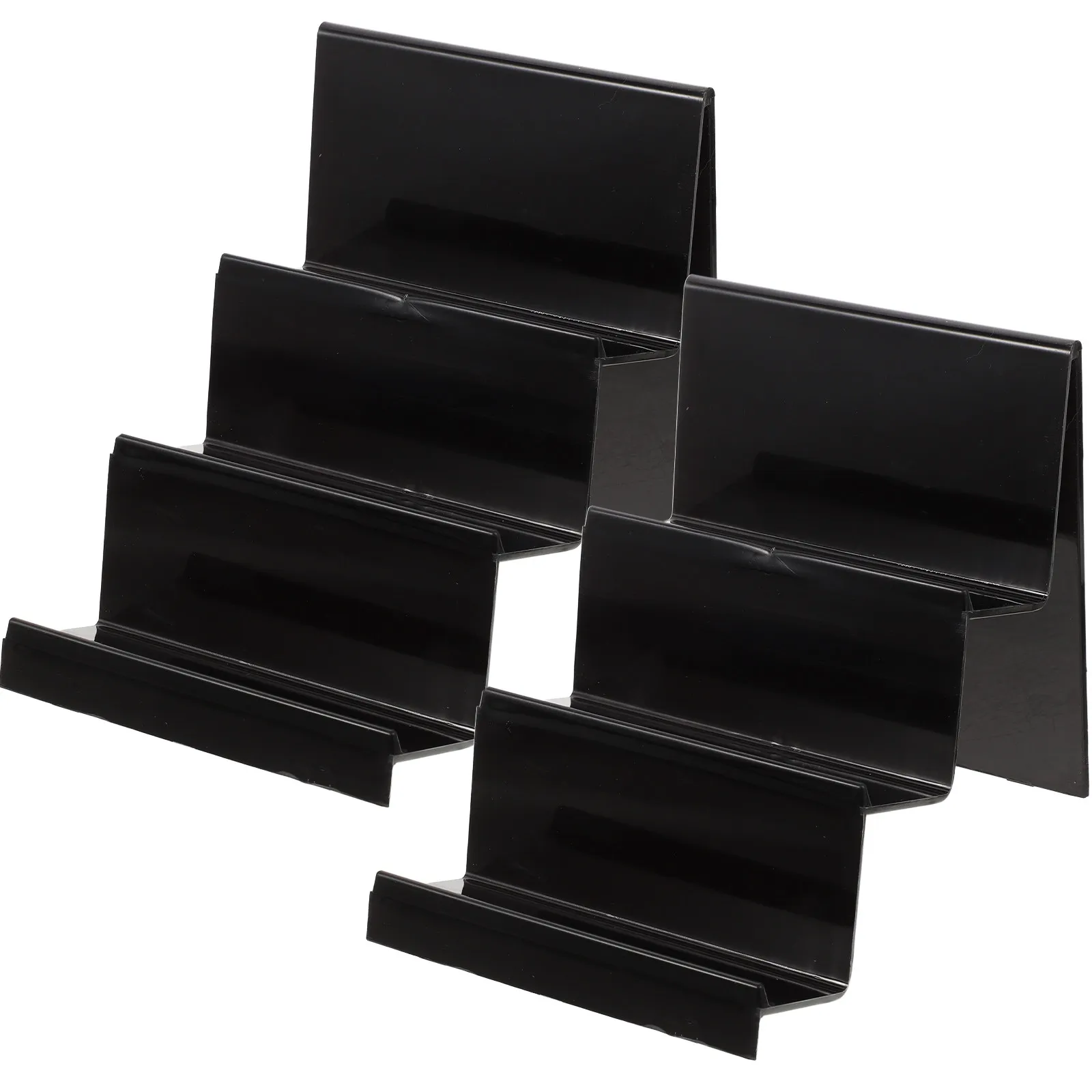 

2Pcs Premium Acrylic Purse Display Rack Sturdy Smooth Edge Countertop Wallet Stand for Purses Handbags Jewelry Books Frames