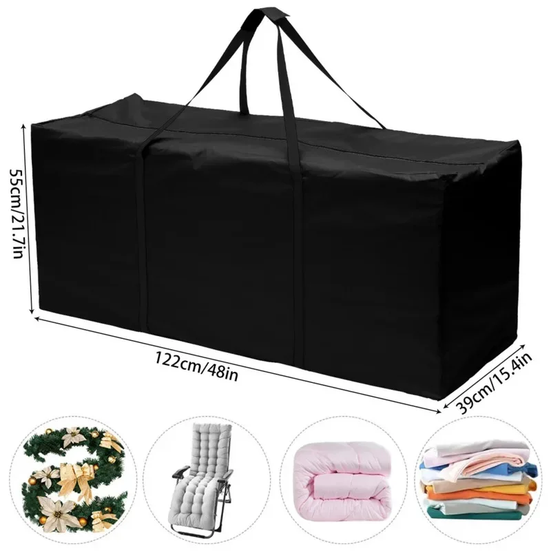 

Christmas Tree Storage Bag 210D Heavy Duty Outdoor Terrace Cushion Large Storage Bag Waterproof Oxford Cloth Storage Bag Gift