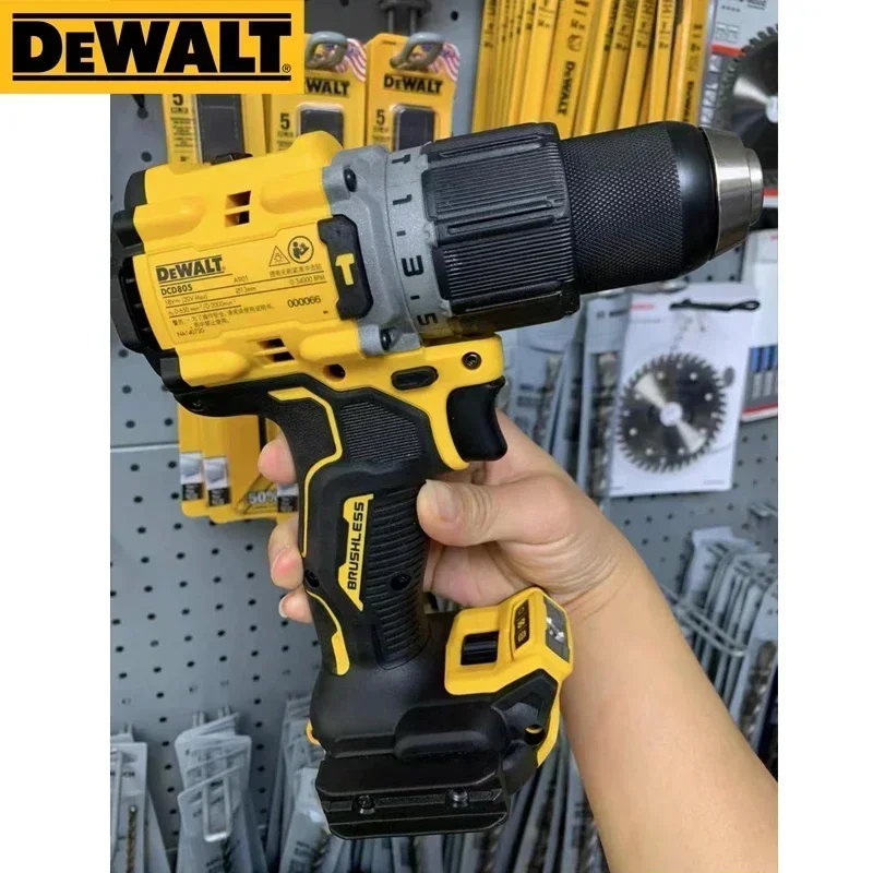 Dewalt DCD805 Cordless Hammer Drill Driver Kit Bare Tool 20V MAX 1/2 in Rechargeable Power Tools DCD805B Brushless Impact Drill