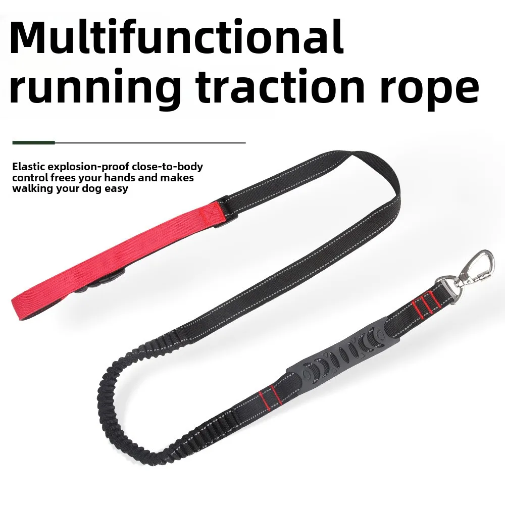 New Pet Leash Upgraded Safety Dog Walking Leashes High Elastic Fanny Pack Running Leash Reflective