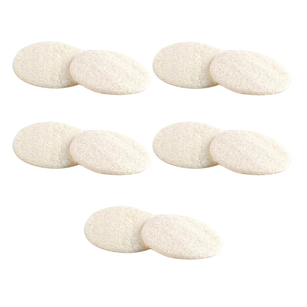 

10 Pcs Loofah Exfoliation Bath Shower Sponge Remove Oil Exfoliating Facial Natural Exfoliator Face