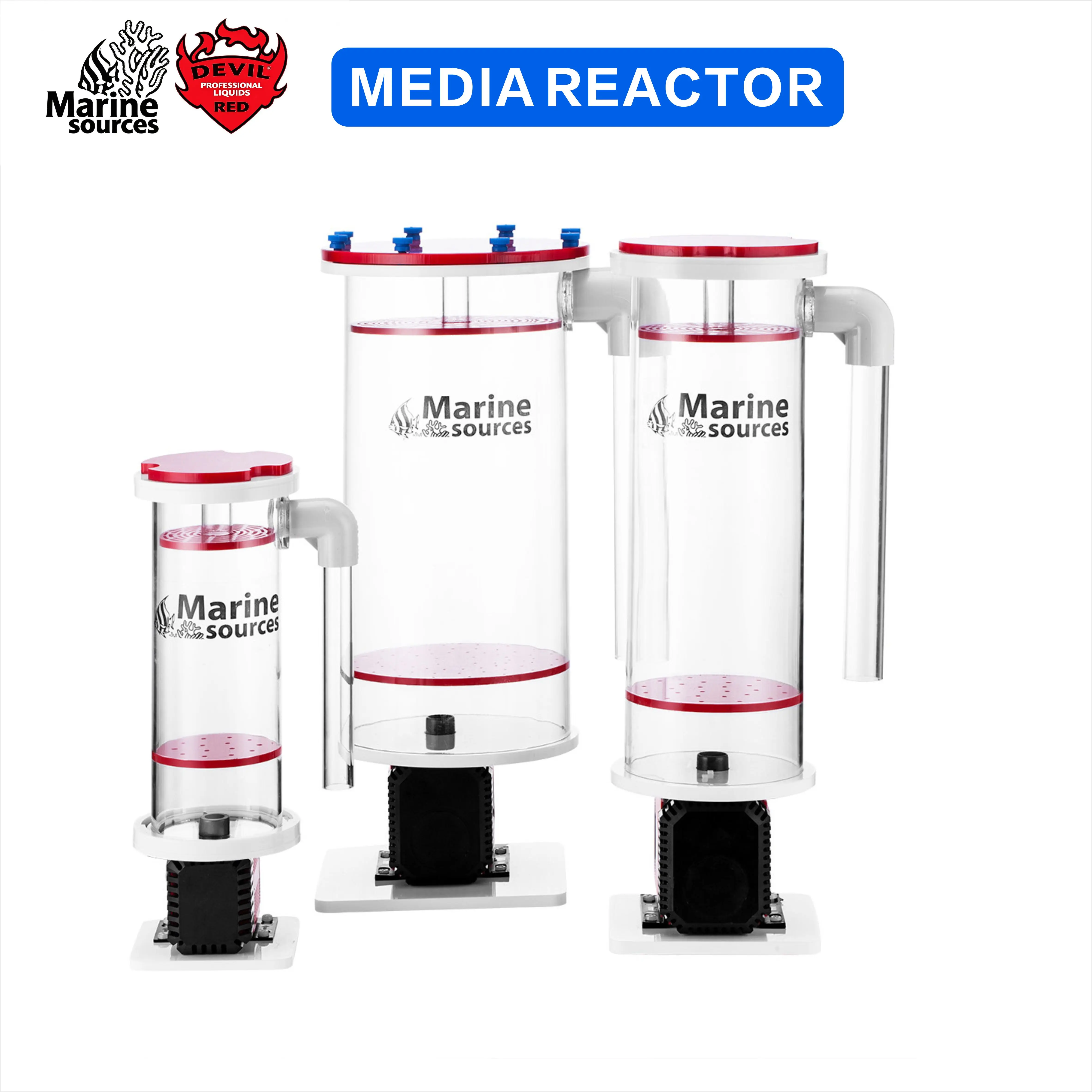Marine Sources BRD-Serie Bio-Pellet-Reaktor, Integrierte Pumpe NP Bean Filter-Eimer für Salzwasser-Marine-Riff-Aquarium