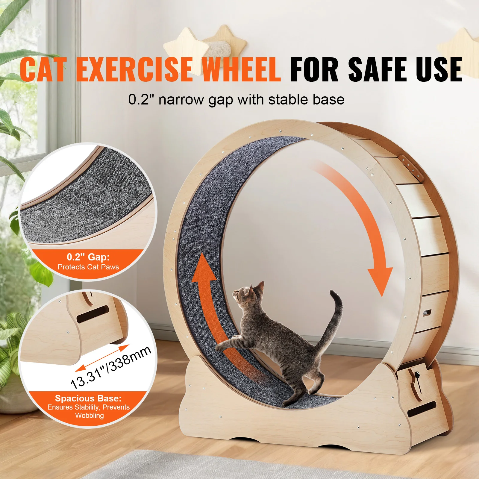 SucceBuy Ahşap Kedi Egzersiz T - Cat Running Wheel Exercise Treadmill incelemesi ve fiyatı