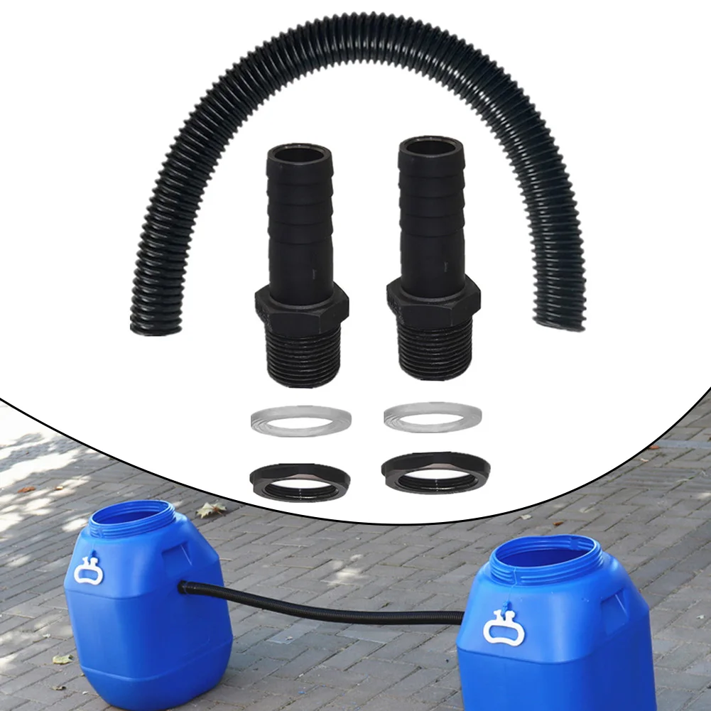 

Plastic Water Butt Connecting Kit Flexible Hose Design Optimal Water Flow Water Butt Connector Pipe Link Kit Gardening Tool