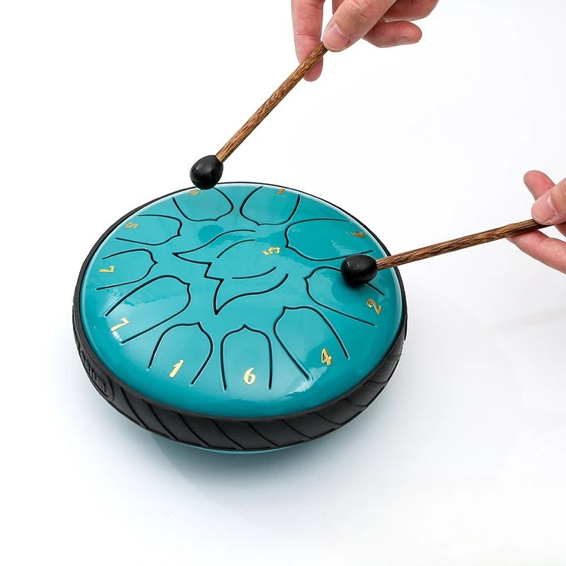 6-インチタングドラムプロフェッショナル大人初心者タングドラム子供ポータブルタンバリンヨガ瞑想打楽器