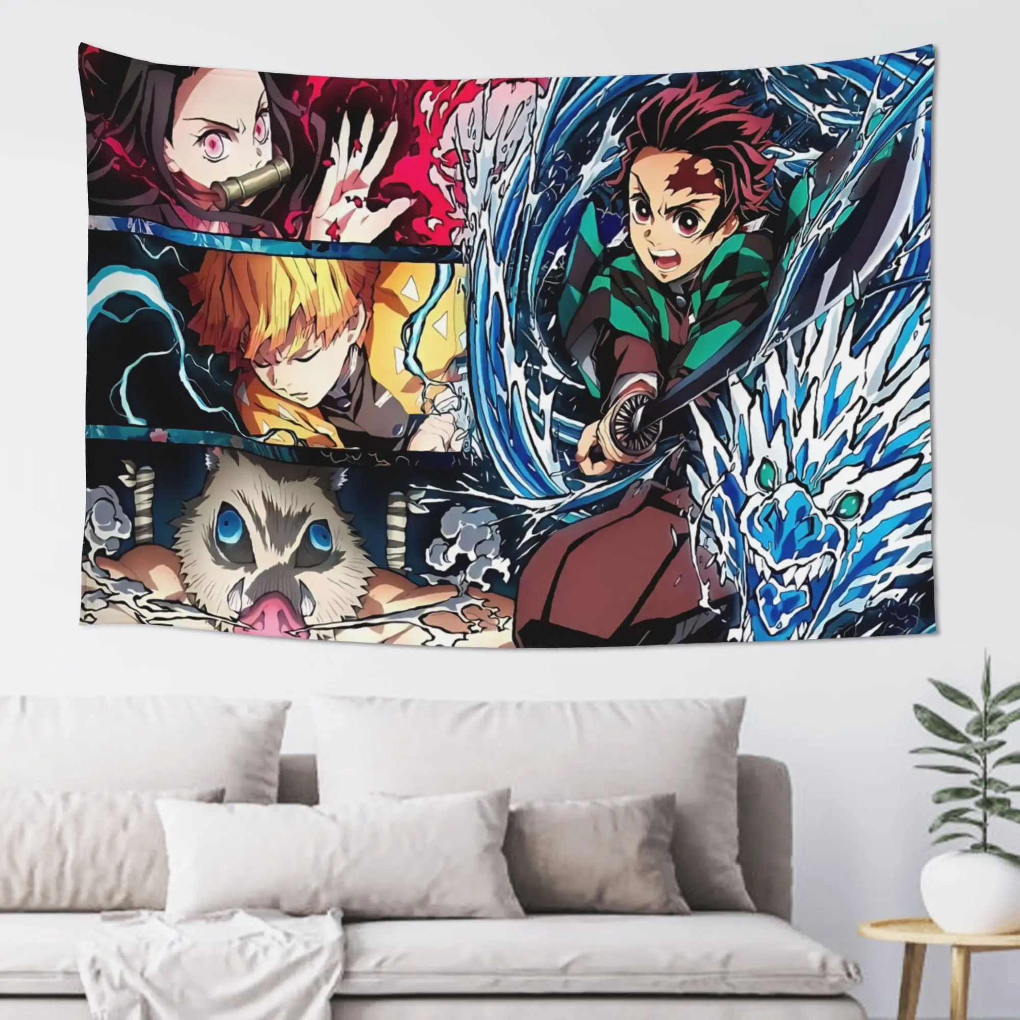 Demon Slayer Cutecore Tapestry Room decoration  Home Decoration Tapestry Decor Accessories Cute Room Decor