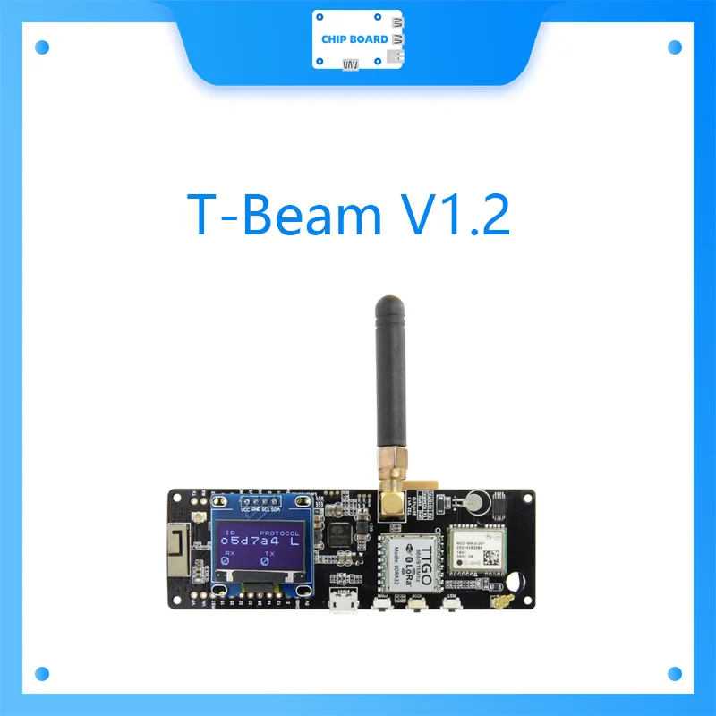 Meshtastic T-Beam V1.2 ESP32 433/868/915/923Mhz WiFi Bluetooth Module ESP32 GPS NEO-6M SMA 18650 Battery Holder With OLED