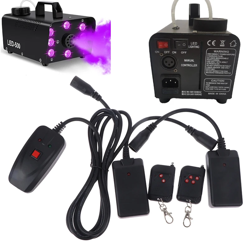 AC 90-240V Portable 3 Pins XLR Wireless Remote Control Receiver For Smoke Fog Machine DJ Stage Receptor Fogging 400W 900 1500W