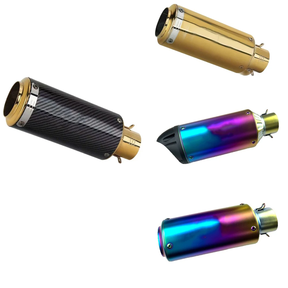 

51 мм универсальный мотоцикл выхлоп золотого цвета проект глушитель Escape Line для Z400 CBR250RR R25 GSX250R Ninja250 ZT125