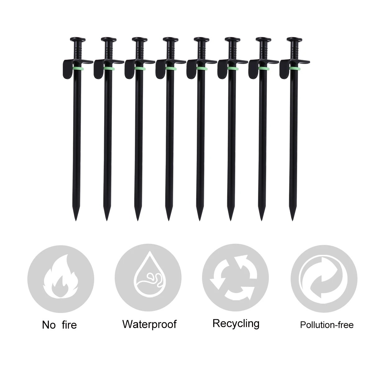 

16 Pcs Tent Nails Stake Tarp Camping Spikes Heavy Duty Pegs Stakes Ground Outdoors