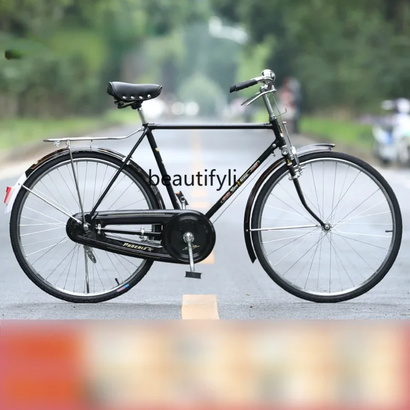 Bicicleta retrô antiga Shanghai Phoenix 26/28 polegadas com carga pesada e 28 bars