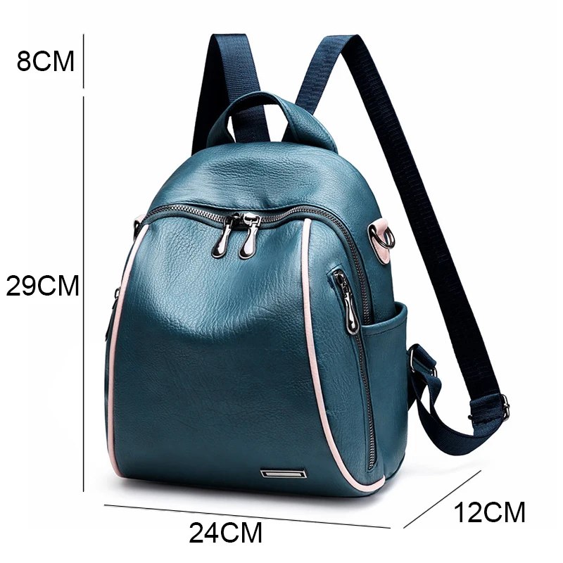 Mochilas multifuncionales de diseñador para mujer, mochila antirrobo de cuero para viaje, mochilas escolares de gran capacidad para niñas adolescentes