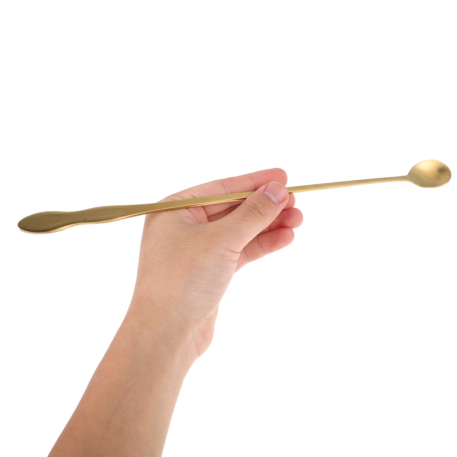 

6pcs Long Handle Mixing Spoon Stainless Steel Honey Sauce Ice Cream Stirring Extended Tea Coffee Kitchen Utensils