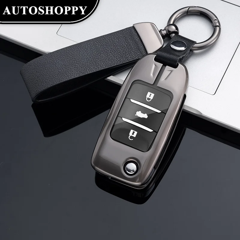 

Durable Leather Style Car Key Case Cover Shell For Changan CS15 CS35 CS75 EV E-Star EADO Raeton V3 V5 V7 Holder Fob Accessories