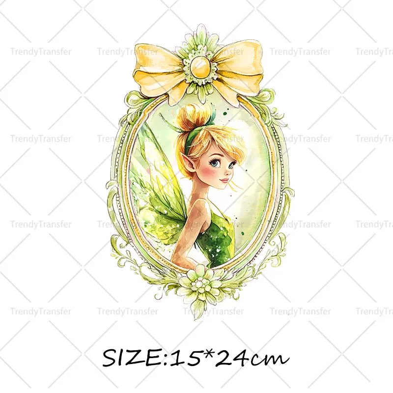 Kasteelprinsessen strik hittetransfer stickers strijk-op decals voor kleding thermische patches op T-shirts