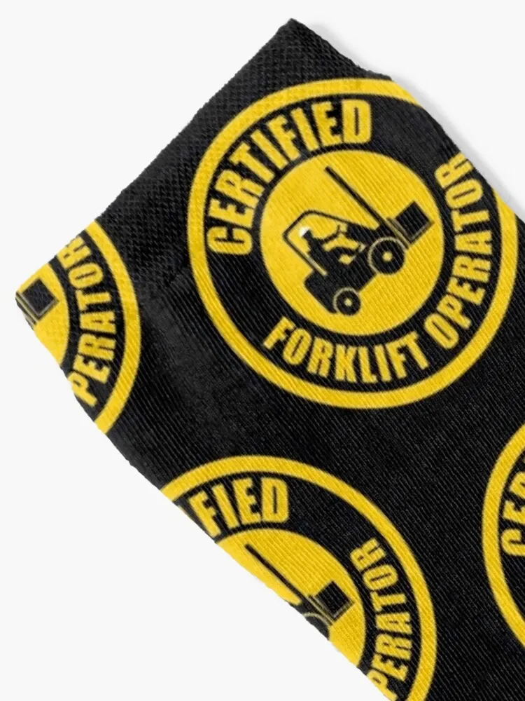 Forklift operator Certified Socks gift sheer Socks Male Women's