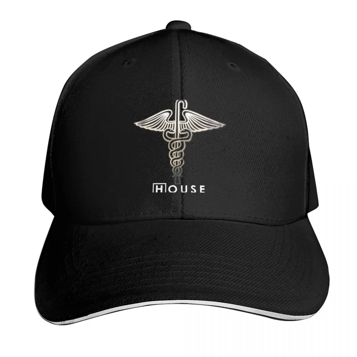 House M.D. - Snakes on a Cane \t Baseball Cap Strapback Dad Hat Six Panel Structured Crown Sun Protection UPF 50+