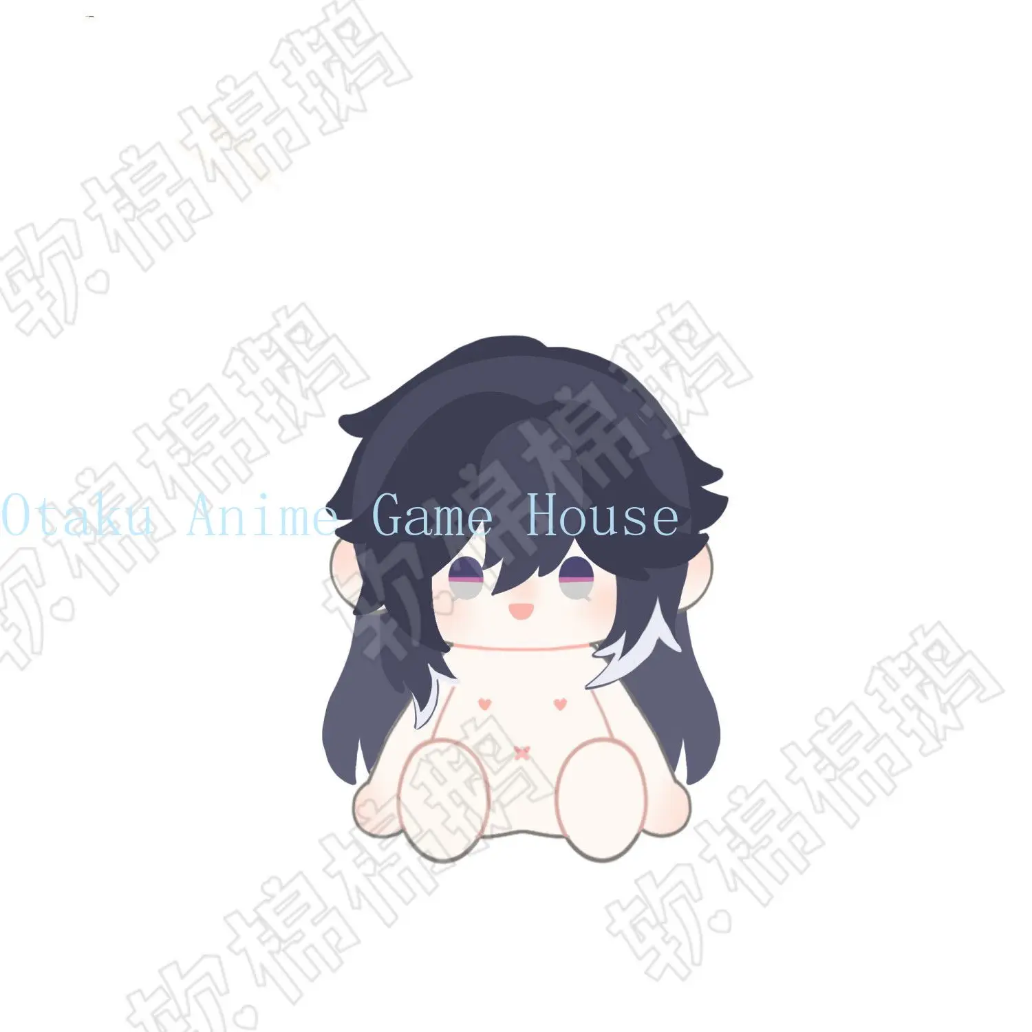 40cm Honkai：Star Rail Ashveil Sitting Plush Doll Cosplay Dress Up Toys Kawaii Cotton Figure Mascot Birthday Gift Christmas