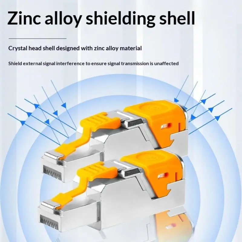Reliable Ethernet Cable Plug Tool Free Reusable 22AWG to 24AWG for Seamless Connectivity