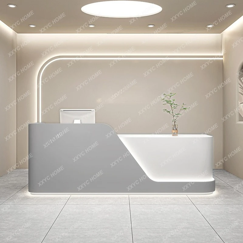 XXUnique Aesthetic Reception Desks Executive Hotel Reception Desks Simple Company Mostrador Trendy Furniture