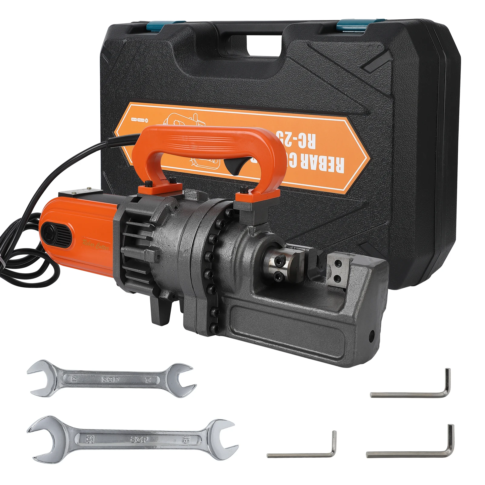 

Электрический резак арматуры Портативный гидравлический резак арматуры Резка до 1 дюйма # 8 Арматур 4–25 мм в пределах 5 секунд, 1700 Вт, 110 В