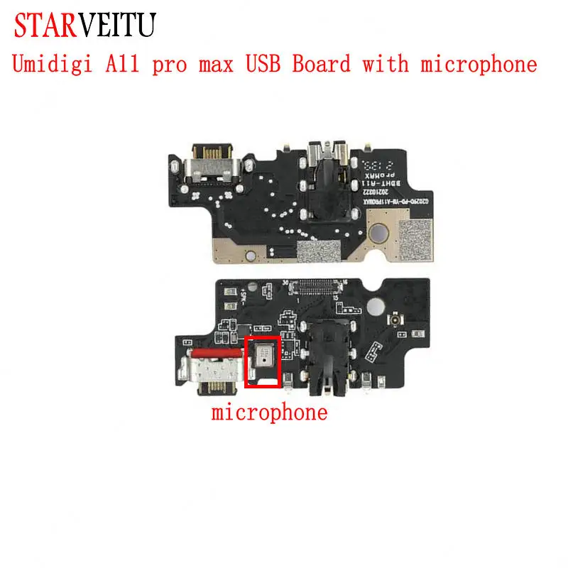 UMIDIGI A11 Pro Max USB Board Charging Dock Connector, Mobile Phone Charger Circuits, Microphone, 6.8\