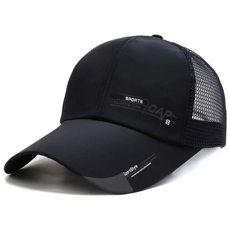 

Mens Baseball Cap Mesh Sun Hat Outdoor Sports Golf Sunshade Caps Four Seasons Adjustable Hip-Hop Hats for Men Baseball Cap