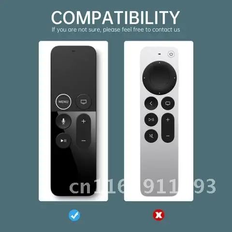 Waterproof Anti Slip Dustproof Silicone Protective Case Cover for iPhone TV4 4th 4K Gen Siri Remote Control