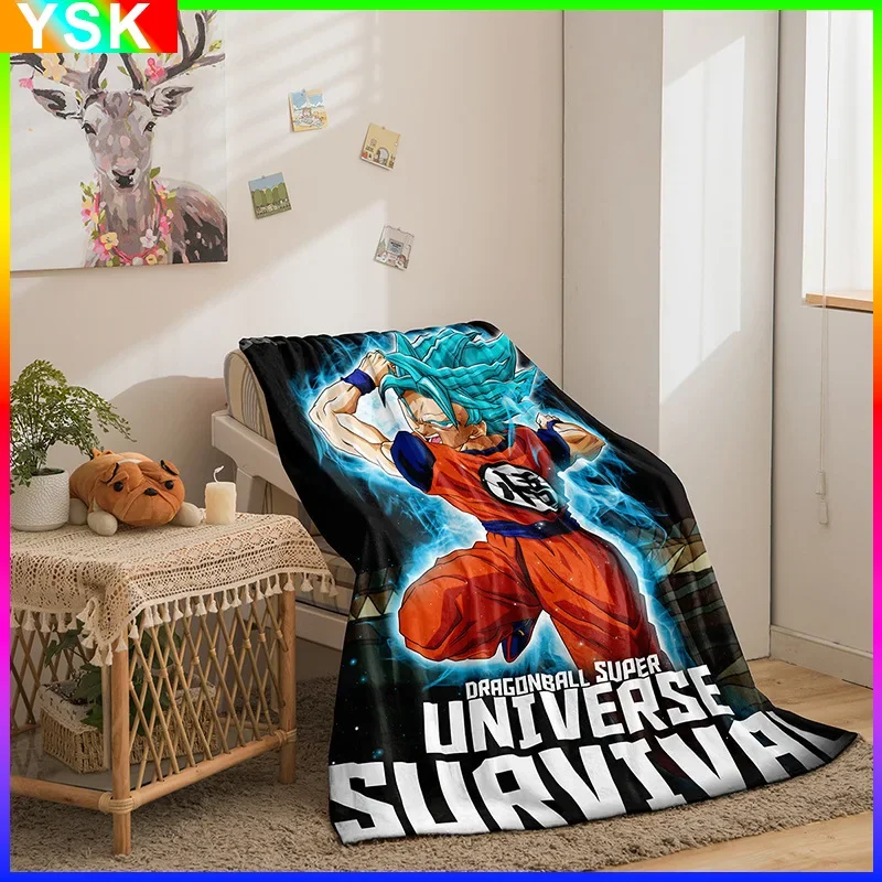 

3D Cartoon Japanese Comic Dragon Ball Double-Sided Flannel Digital Printing Blanket Throw Best Gift