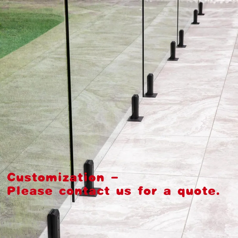 Customize.PVD Black Stainless Steel Spigots Glass Railing