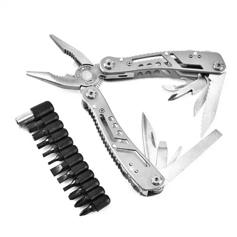 

Multifunction Stainless Steel Pocket Knife Pliers Folding Pliers Multi-tool Mini Portable Fold Outdoor Multipurpose Repair Tools