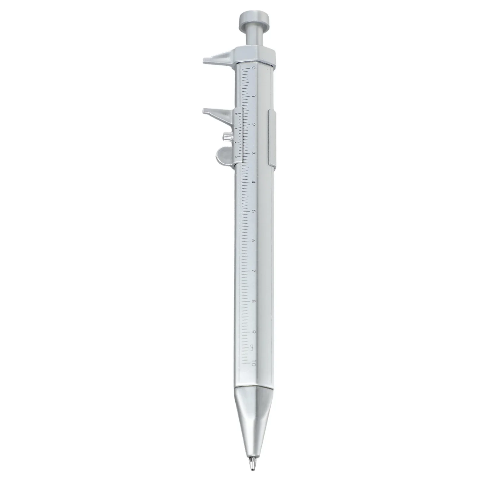 2 In 1 Vernier Caliper Pen Multifunction 0.5mm Gel Ink Pen Vernier Caliper Roller Ball Pen Stationery Writing Measuring Tools