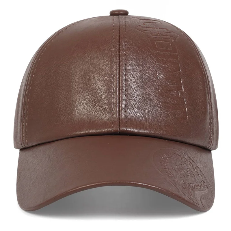 Vintage Leder-Baseballkappe für Herren, modische Hip-Hop-Sportmütze, Armee-Militärhut, britische Vintage-Kuhlederhüte, Gorras – Detail 4