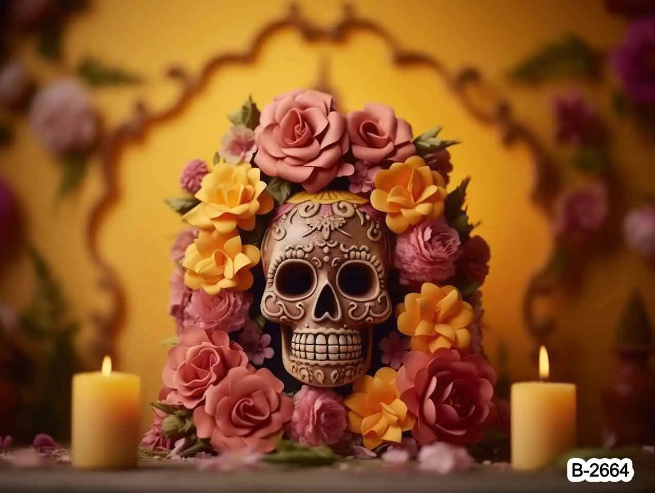 Fondo del Día De Los Muertos para decoración del hogar, telón De fondo para fotografía, Fiesta Mexicana, calavera De azúcar, Fiesta De baile, Dia De Los Muertos, familia