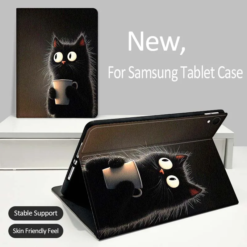 

Cartoon anime cat Tablet Case For Samsung Galaxy Tab A A7 A8 A9 A11 S6 S11 Lite Plus 10.1 10.4 10.5 Inch 2022 2025