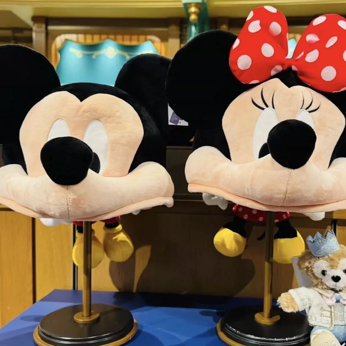 

Новая шапка с персонажами Микки и Минни, мультяшная, аниме-стиль, для Рождества и Хэллоуина, забавная, милая, креативная, для костюмированных вечеринок, праздничная атмосфера, реквизит для фестивалей.