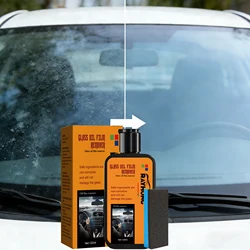 Car Glass Oil Film Remover Glass Polishing Compound Windshield Cleaner Car Glass Polishing Clear Window Auto Detailing